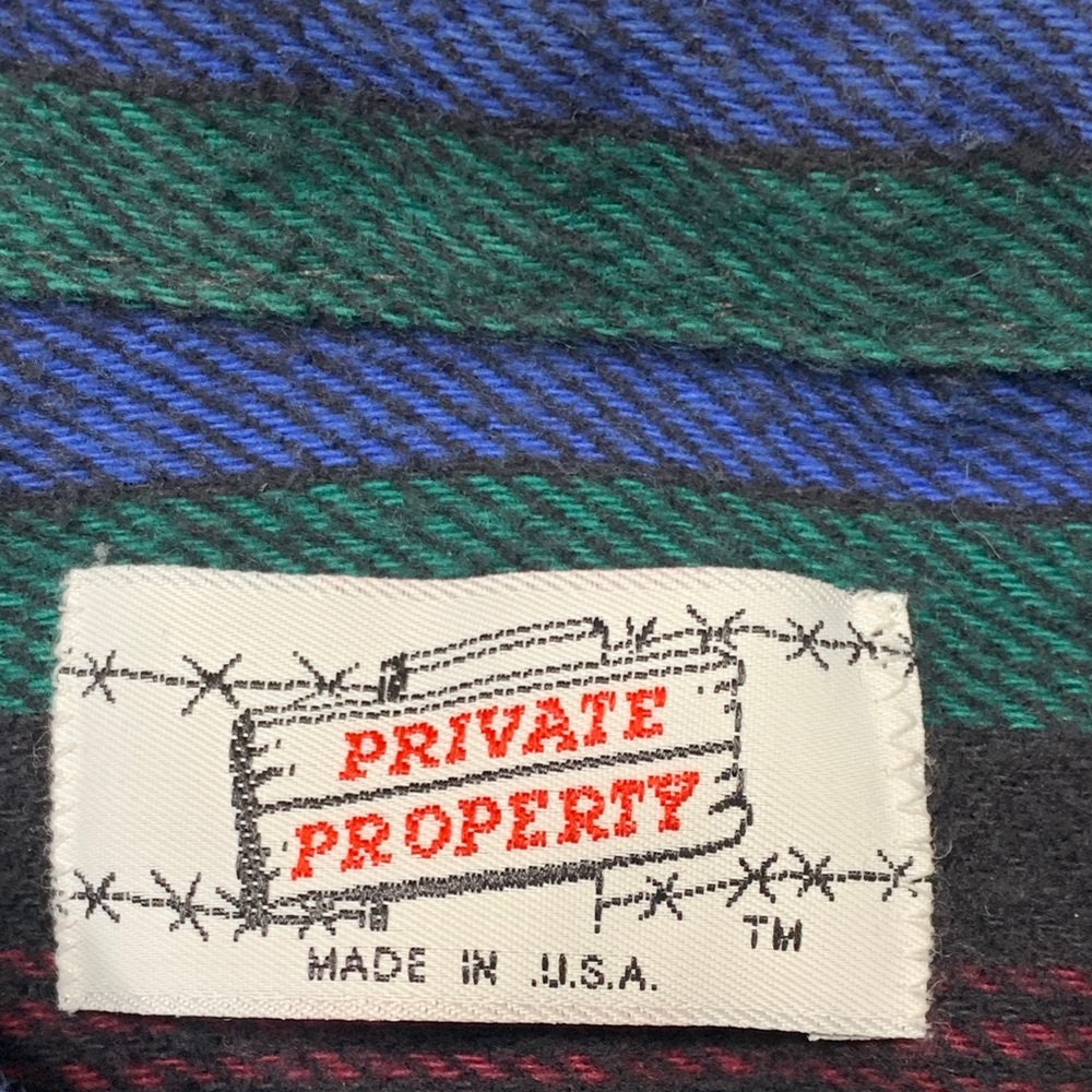 Vintage 80s 90s‎ Thick Flannel Button Up Shirt USA - Picture 4 of 8